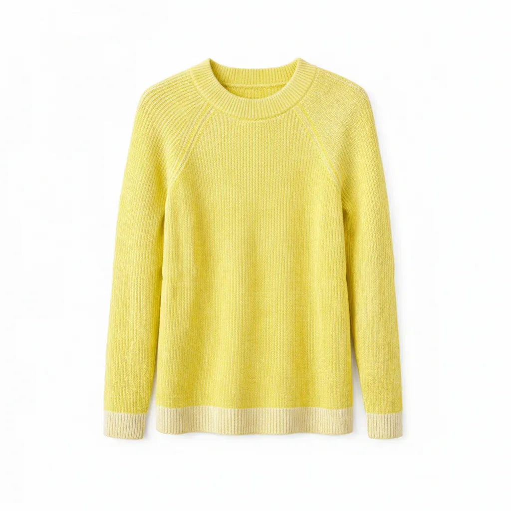 Lands' End Drifter Striped Knit Sweater Cotton Pullover - Gomix Brands Outlet